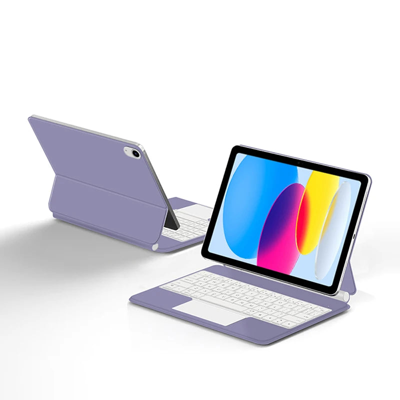 Magic Keyboard for iPad 11th Gen (A16) 2025 | Smart Case | Multi-Language | Black & White | 7 Languages