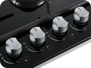 TopStrong 58cm Gas Hob | 4 Burner Dual Fuel NG/LPG | 8060W | CE Certified