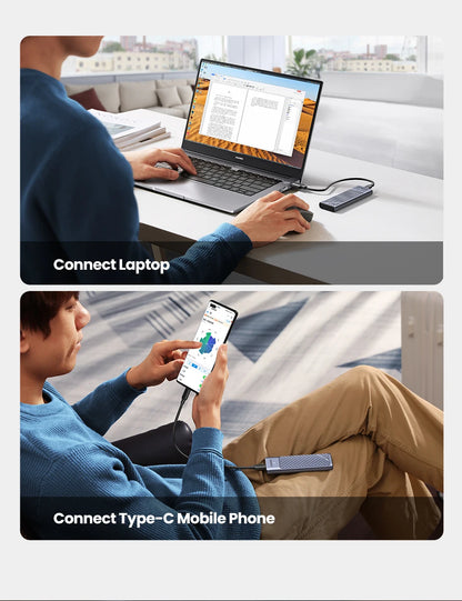 UGREEN M.2 NVMe SSD Enclosure – USB-C 3.2 Gen2 10Gbps Tool-Free External SSD Adapter