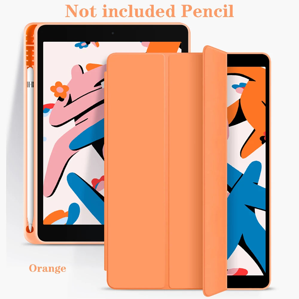 iPad Case with Pencil Holder – iPad 11th/10th/9th Gen, Air 4/5, Pro 11/12.9/13, Mini 5/6/7