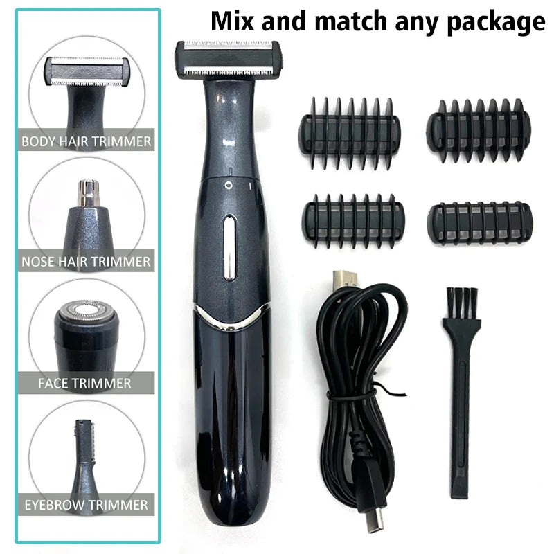 Intimate Areas Precision Shaver & Trimmer – Bikini Line, Pubic Hair & Beard Clipper for Men