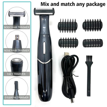 Intimate Areas Precision Shaver & Trimmer – Bikini Line, Pubic Hair & Beard Clipper for Men