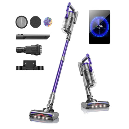 Honiture S14 Cordless Vacuum Cleaner 450W – 60 Min Runtime, Removable Battery, Pet Hair