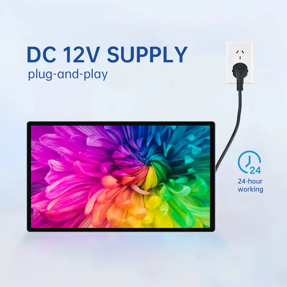 8-inch to 43-inch R.E.D. Shopping wall-mount PCAP multi-touch all-in-one computer with interactive display.