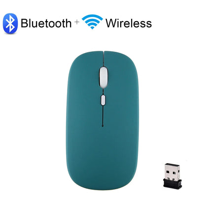 Wireless Bluetooth computer mouse by R.E.D. Shopping, ergonomic mini design, silent buttons, 2.4Ghz optical connection for PC use.