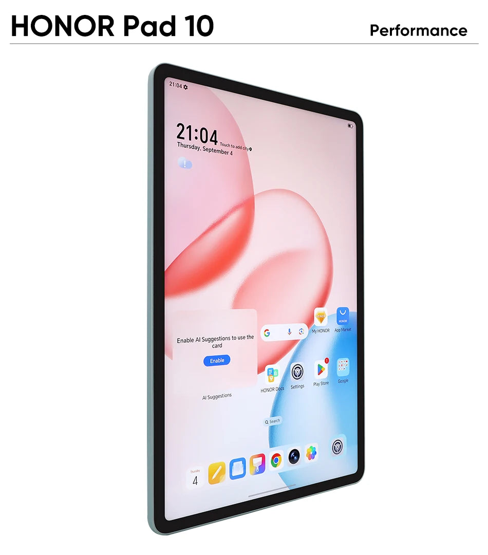 HONOR Pad 10 Global – 12.1" 2.5K Eye Comfort, Snapdragon 7 Gen 3, 10100mAh, MagicOS 9