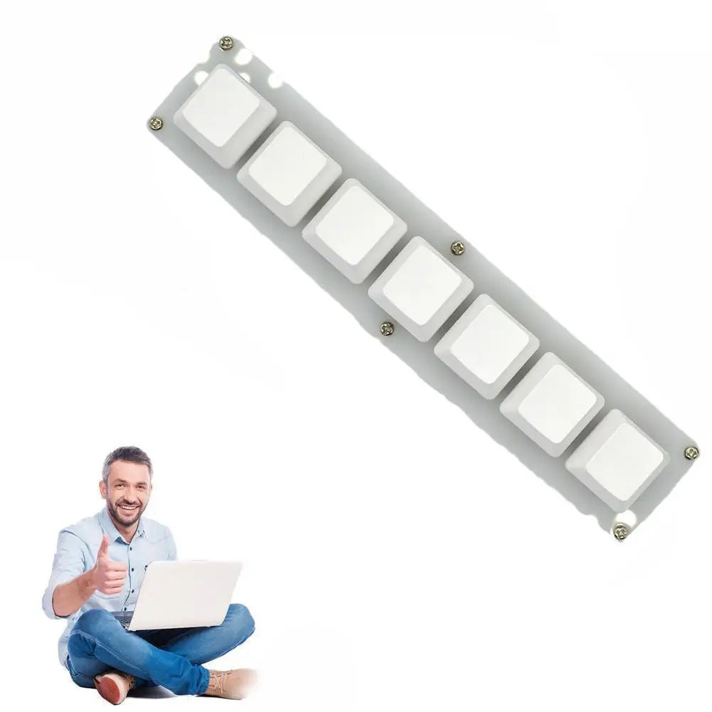 Mini 7-Key Programmable Macro Mechanical Keyboard – USB Wired DIY Macropad for Gaming & Work