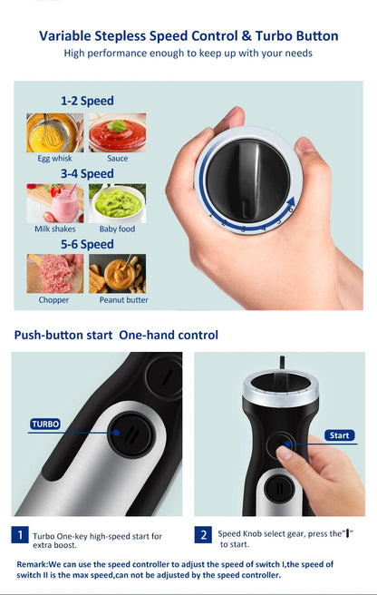 BioloMix 5-in-1 Blender TB-1800 | 1800W | Smoothie, Soup & More | EU 220V