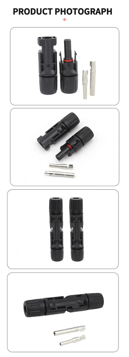 Solar Panel Connector Kit 1000V 30A – PV MC4 Connectors 2.5/4/6mm²