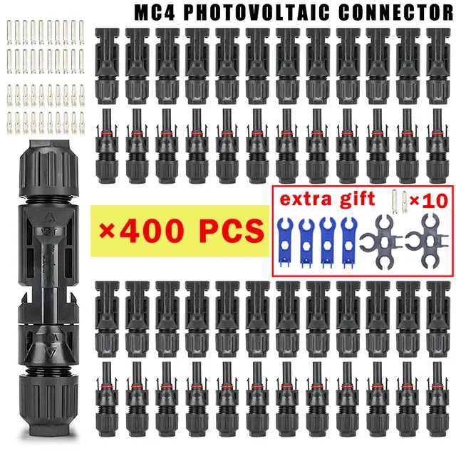 Solar Panel Connector Kit 1000V 30A – PV MC4 Connectors 2.5/4/6mm²