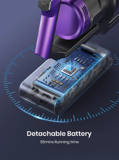 Honiture S14 Cordless Vacuum Cleaner 450W – 60 Min Runtime, Removable Battery, Pet Hair