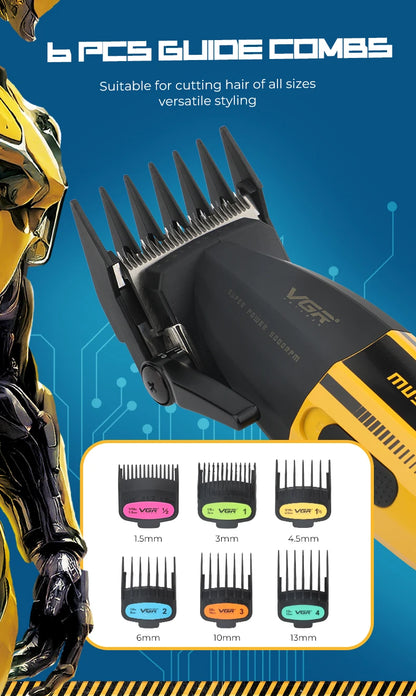 VGR Clipper Professional Hair Trimmer Electric Hair Cutting Machine 9000 RPM Hair Clipper Barber Cordless Clipper for Men V-285