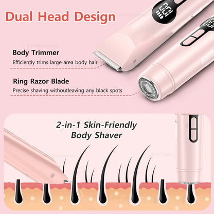 Electric Lady Shaver – Rechargeable Wet & Dry Razor for Legs, Arms, Underarm & Bikini