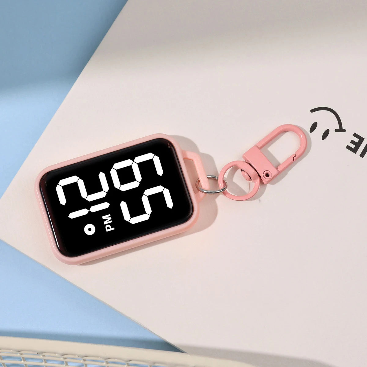 LED Keychain Pocket Watch | Digital Display for Students & Kids