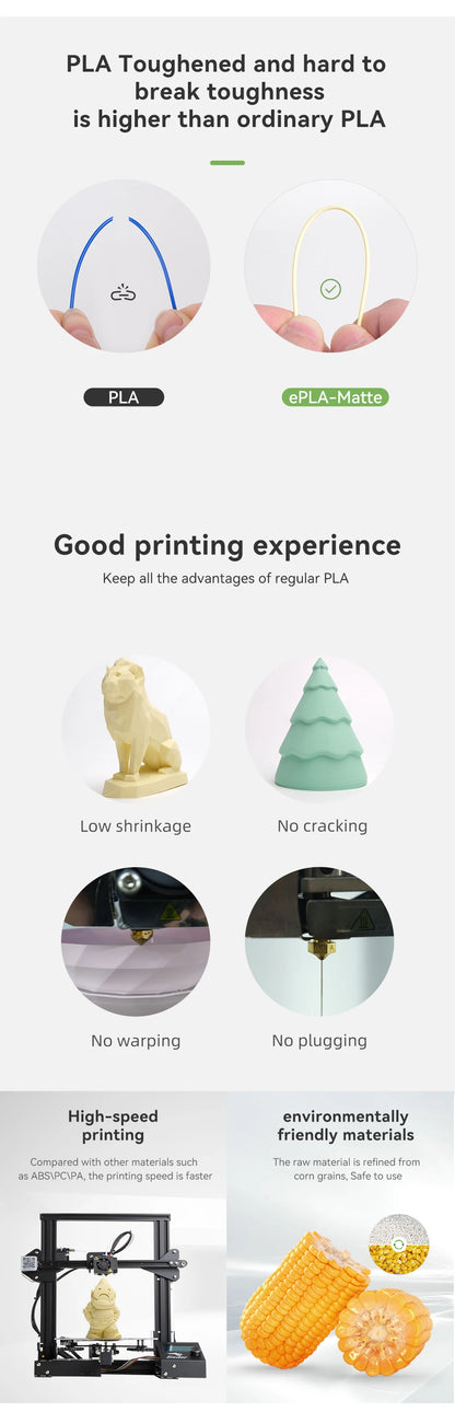 eSUN Rainbow Matte PLA Filament 1.75mm 1KG – For Bambu Lab & FDM Printers