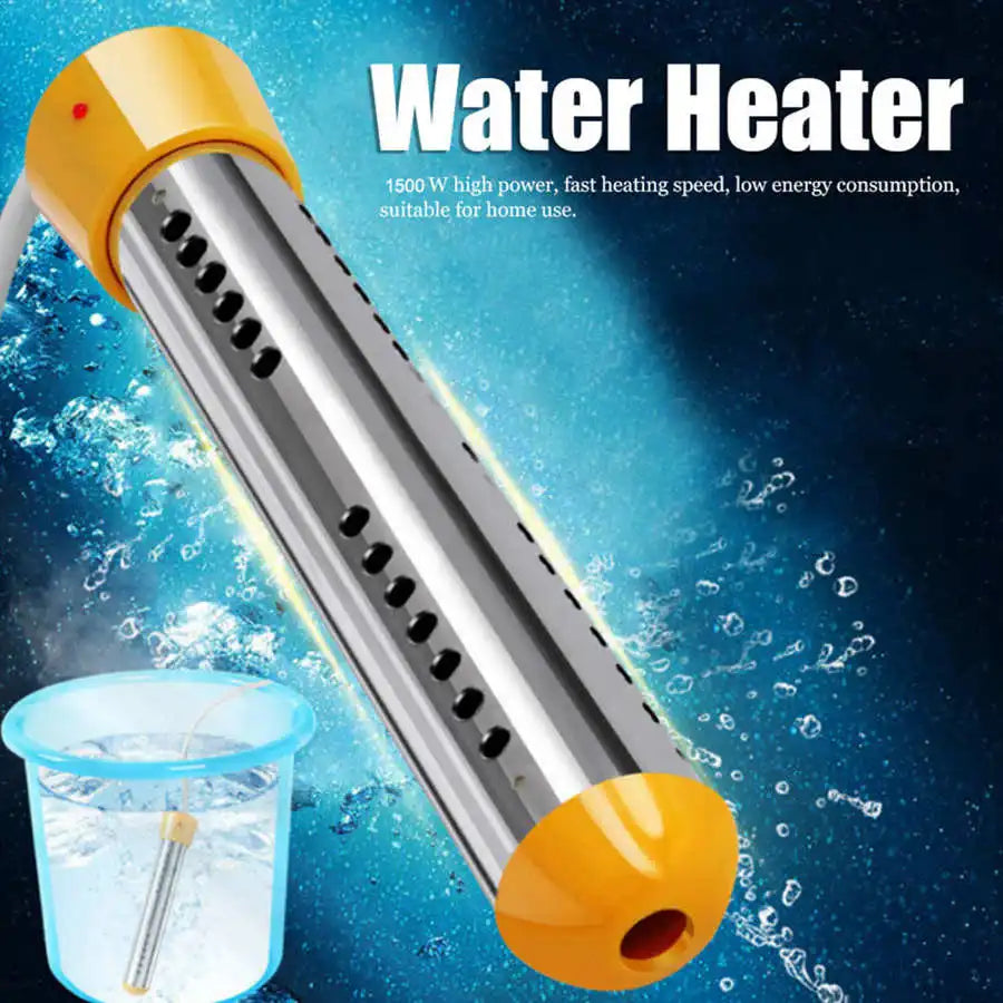 1500W Immersion Electric Water Heater | 1.5m Cable | US Plug | 110V