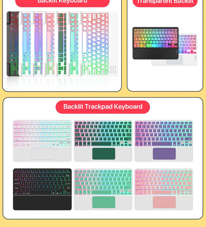 Touchpad Bluetooth Wireless Keyboard – For iPad, iPhone, Android, Windows PC & Laptop