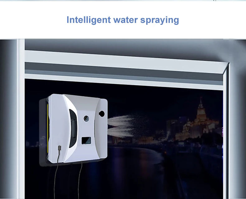 2024 Intelligent Window Cleaning Robot – Auto Water Spray, Remote Control