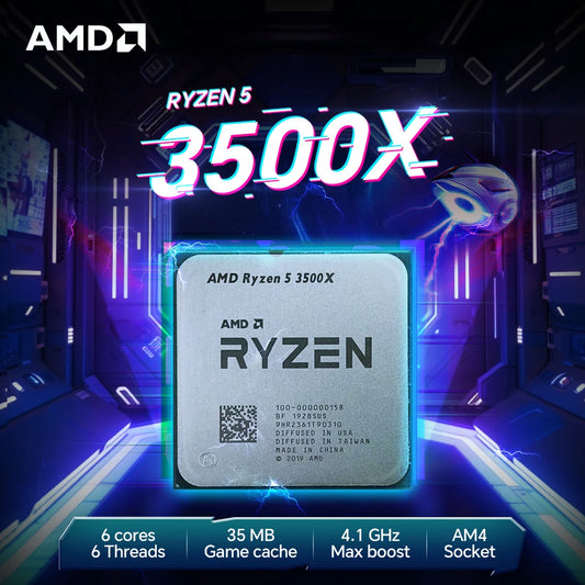 AMD Ryzen 5 3500X AM4 Processor – 6-Core, 3.6GHz, 65W