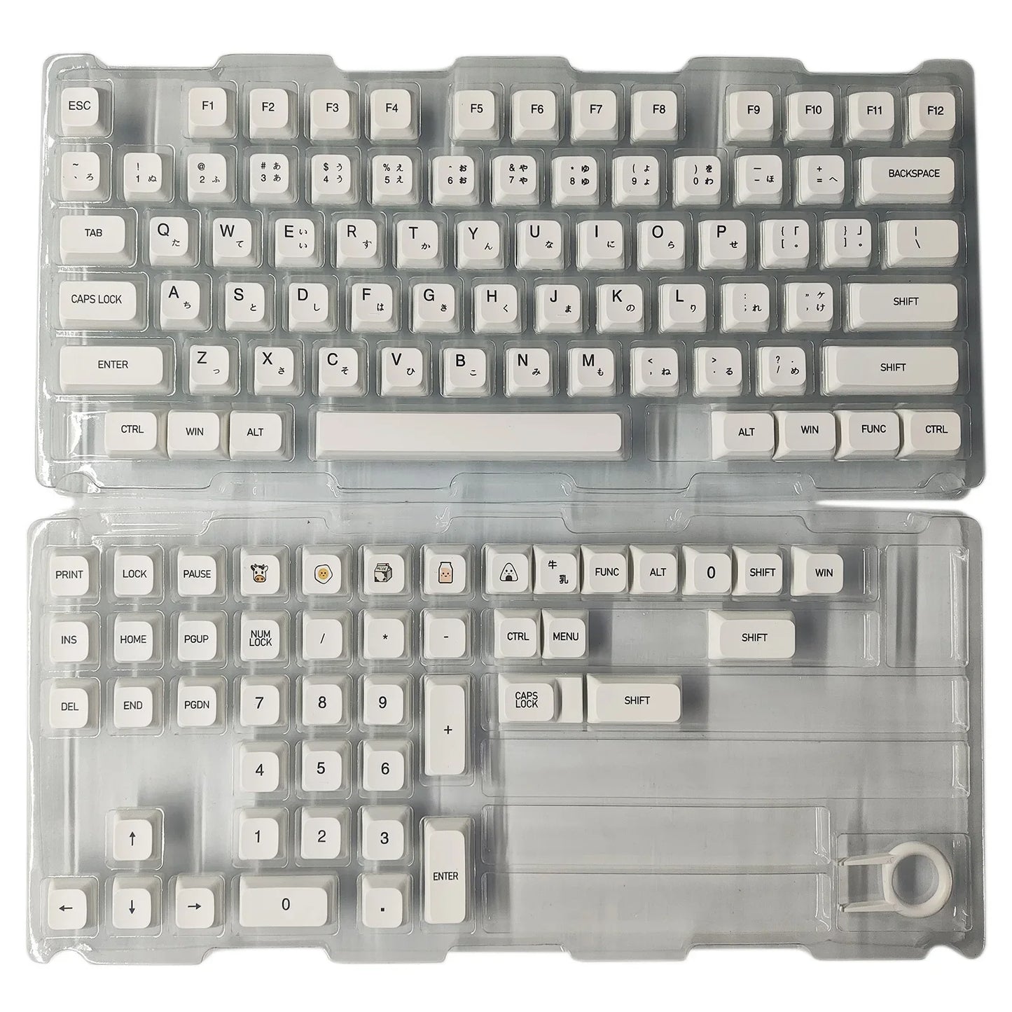 XDA PBT Keycaps 120 Keys – Korean/Russian/French/German, DIY Mechanical Keyboard