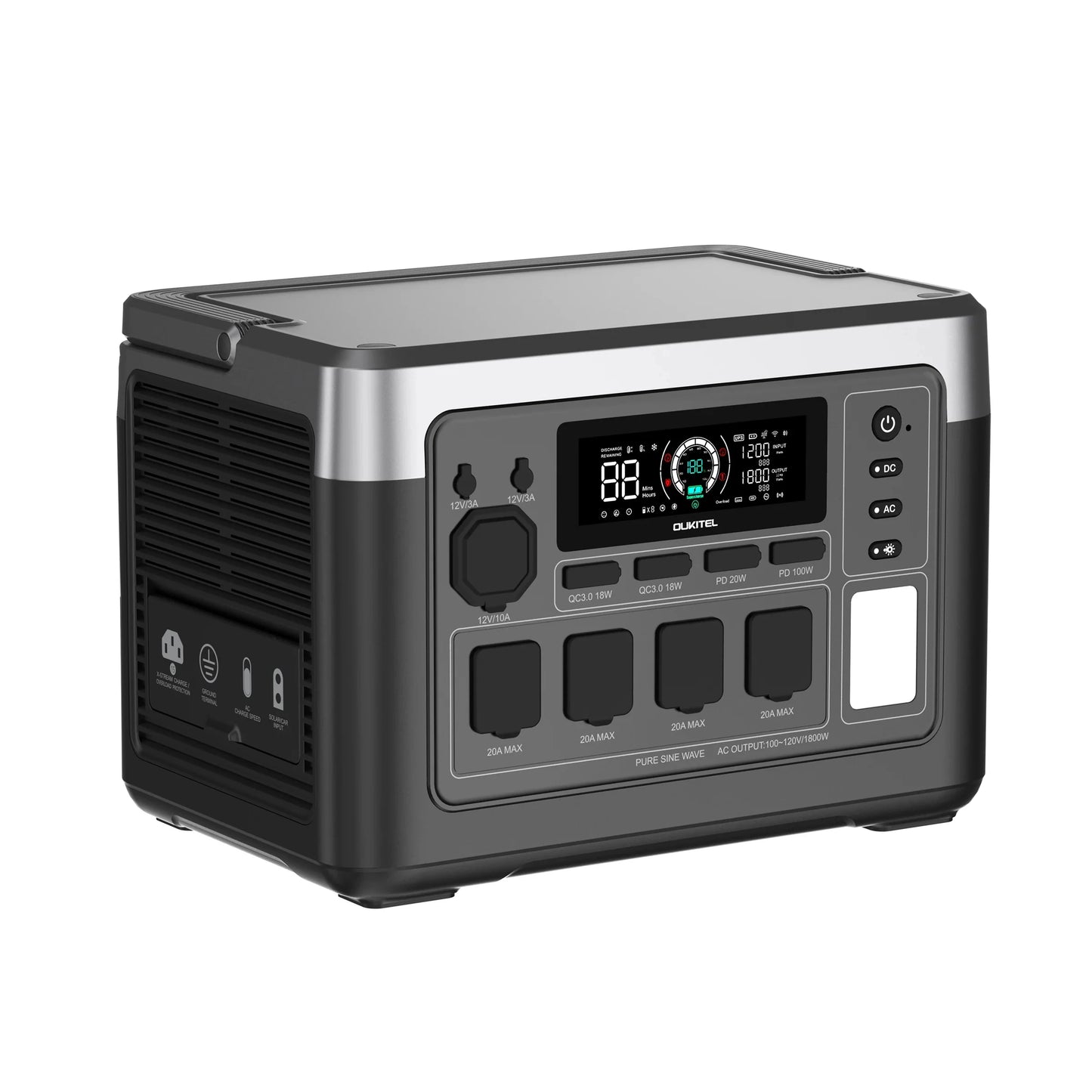 OUKITEL P1000 PLUS Portable Power Station 1800W | 1024Wh LiFePO4 | App Control