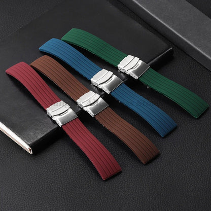 Quick Release Silicone Watch Strap 18–24mm – For Huawei, Seiko, Omega, Fossil & More