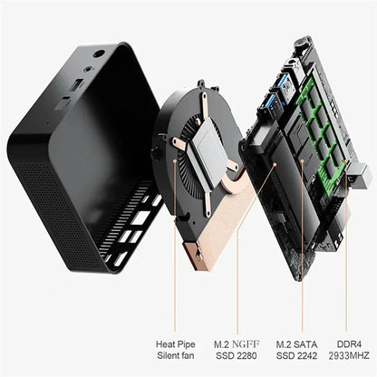 Gaming Mini PC – Intel Core i9-8950HK, 16GB RAM, 1TB SSD, WiFi 6, USB 3.0, Windows 11 Pro