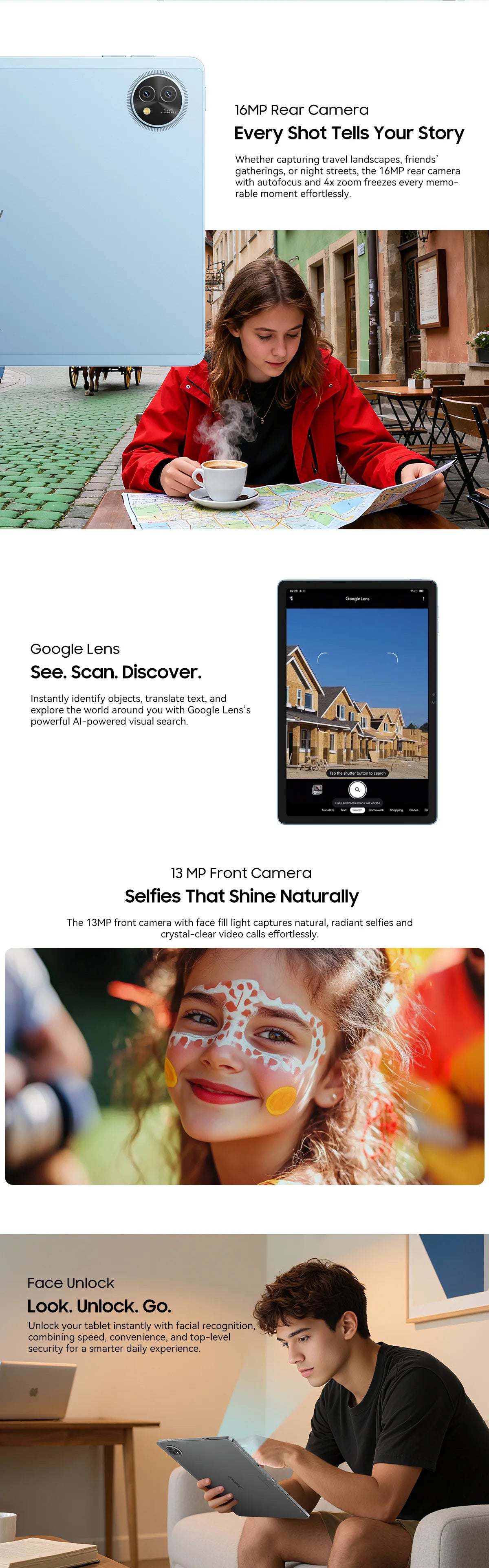 Blackview Zeno 10 5G AI Tablet – 11" FHD+ 90Hz, UNISOC T8200, 8800mAh, Quad Speakers, Android 15
