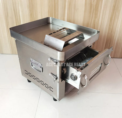 850W Commercial Meat Cube Cutter & Slicer Machine – Adjustable Cut Size, Fresh Meat Dicer