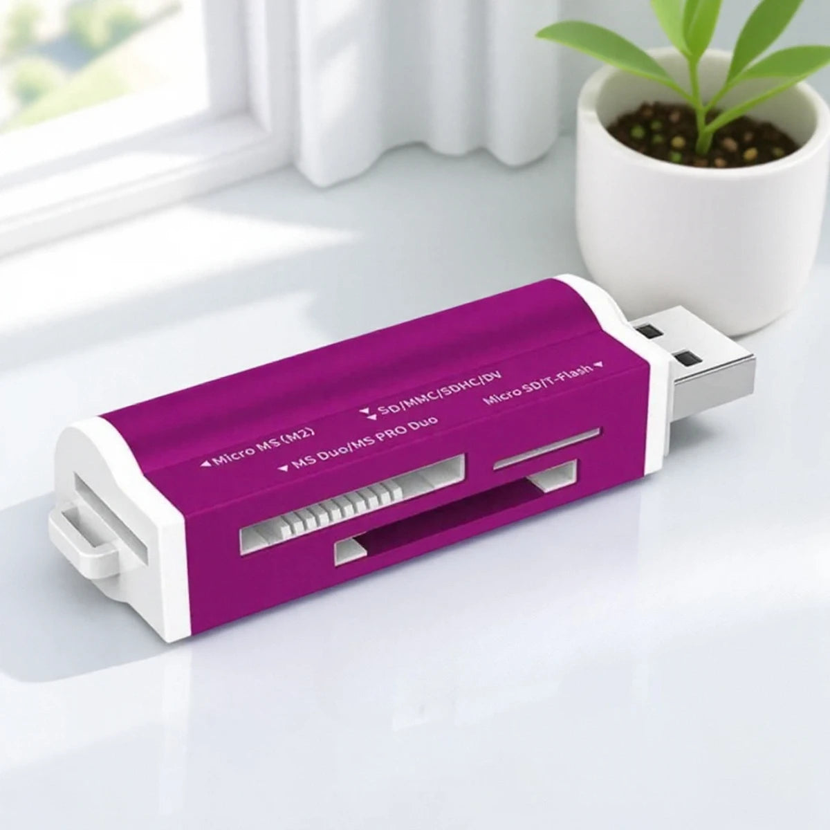 All-in-One USB 2.0 Card Reader – SD, TF, Micro SD, MMC, MS Pro