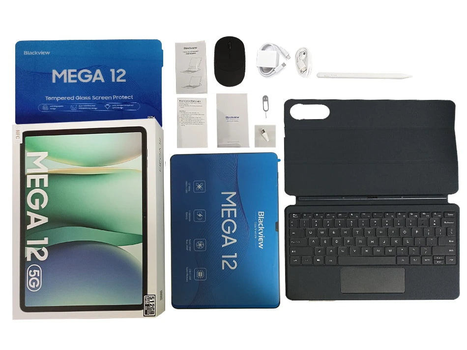 Blackview MEGA 12 5G Tablet – Dimensity 7200, 12.2" 2.4K 120Hz, IP69K, 50MP, 10000mAh