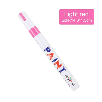 White Tyre Paint Pen Set | Waterproof Oil-Based Quick Dry Permanent Marker for Car Tyres (3pcs)