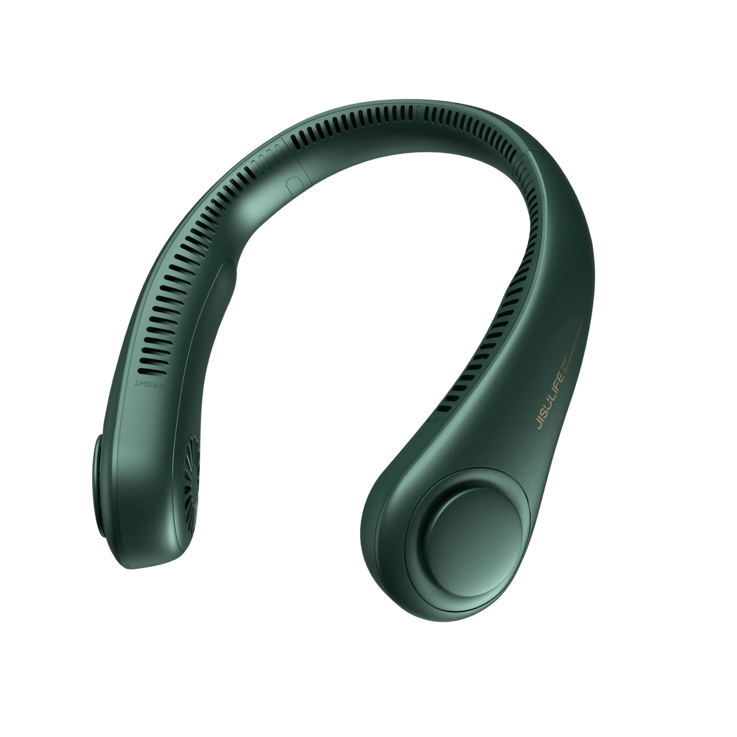 JISULIFE Portable Neck Fan – 4000mAh, 5 Speeds, Twistable Bladeless Hands-Free Neckband Fan