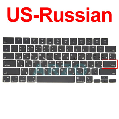 MacBook Pro Air Keycap Replacement Set M1 M2 M3 — 13" 14" 16" Keyboard Repair (A2442 A2485 A2779 A2780 A2681 A2941)