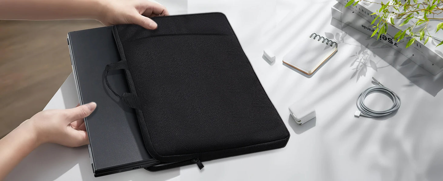 Waterproof Laptop Sleeve for Portable Monitor — 19"/22"/24", UPERFECT UMAX Compatible