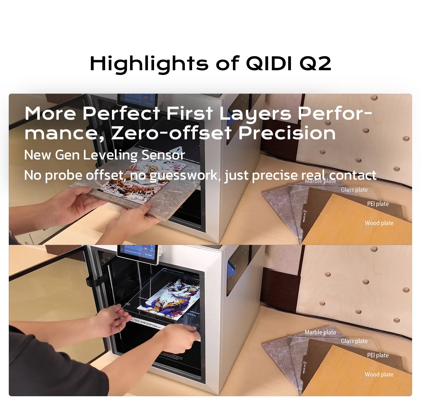 QIDI Q2 FDM 3D Printer – AI Camera, Enclosed, 65°C Heated Chamber, Air Filtration, 600mm/s