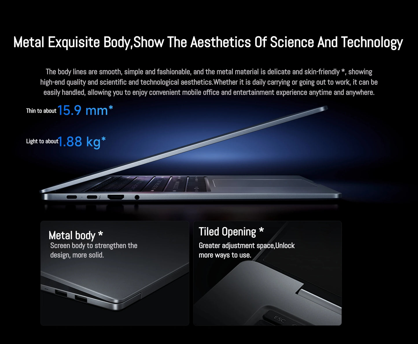 Xiaomi Redmi Book Pro 16 — Intel Ultra 7/Ultra 5, Arc Graphics, 32GB LPDDR5X, 1TB SSD, 3.1K 165Hz