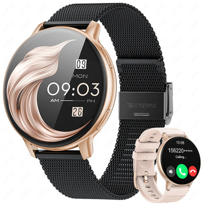 LIGE Bluetooth Smart Watch for Women – Custom Dial, Sport Fitness Tracker, iOS & Android (2026)