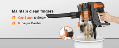 INSE V770 Cordless Stick Vacuum Cleaner – 25kPa, 235W, 6-in-1, 40min Battery