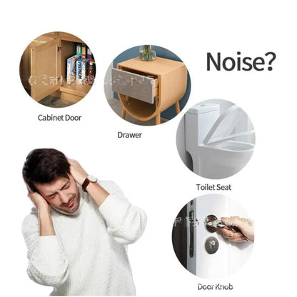 Self-Adhesive Rubber Door Bumpers & Cabinet Pads – 100pcs