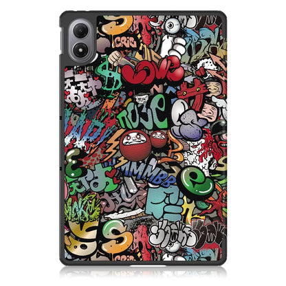 Fashion Print Magnetic Smart Stand PU Leather Case for Xiaomi Poco Pad M1 12.1" 2025