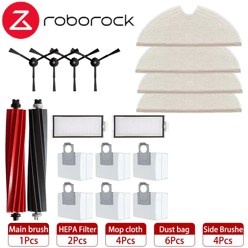 Roborock Q8 Max / Q8 Max+ / Q5 Pro / Q5 Pro+ Robot Vacuum Accessories – Brush, Filter, Mop & Dust Bag