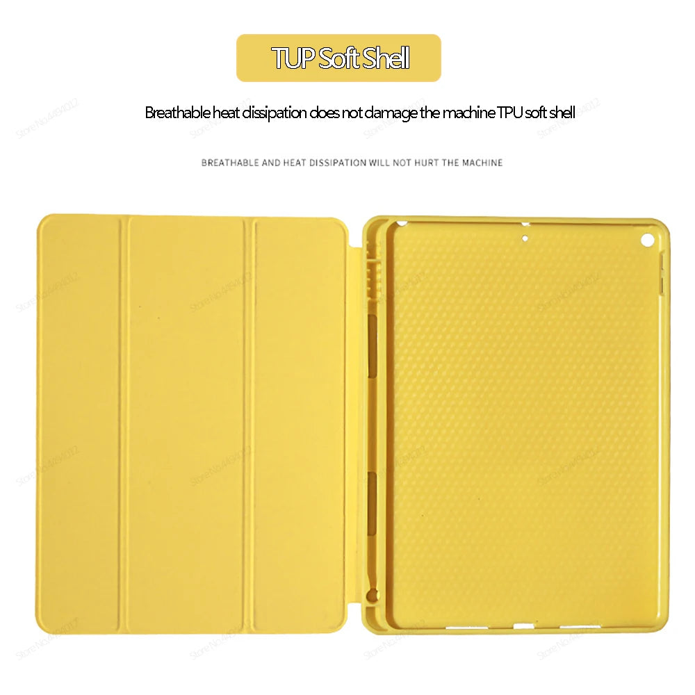 iPad Case with Pencil Holder – iPad 11th/10th/9th Gen, Air 4/5, Pro 11/12.9/13, Mini 5/6/7