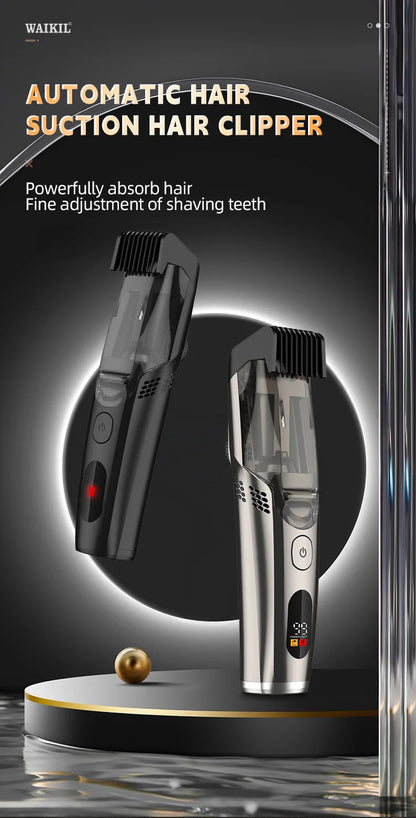 Vacuum Body Trimmer for Men – Groin, Chest & Body Hair Shaver with Built-In Vacuum