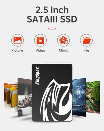 KingSpec SSD 2.5" SATA3 | 64GB–2TB | Internal Solid State Drive | For Laptop & Desktop PC