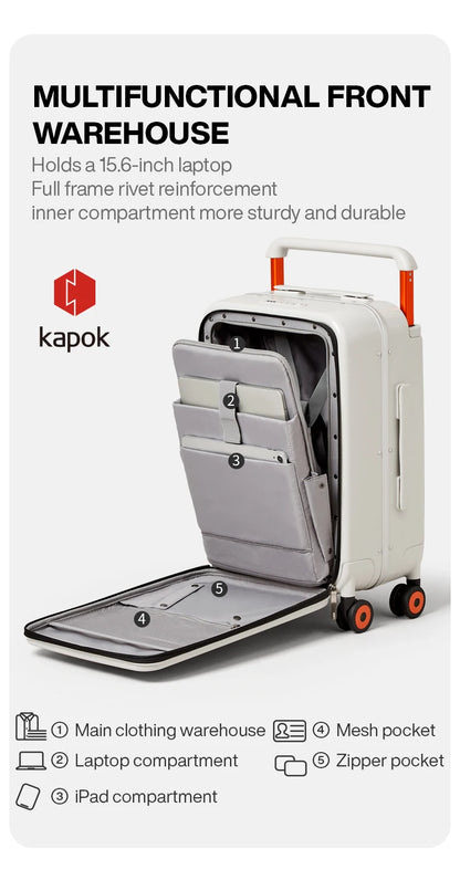 Mixi M9275 Aluminum Frame Hardside Suitcase 2026