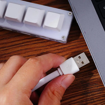 Mini 7-Key Programmable Macro Mechanical Keyboard – USB Wired DIY Macropad for Gaming & Work