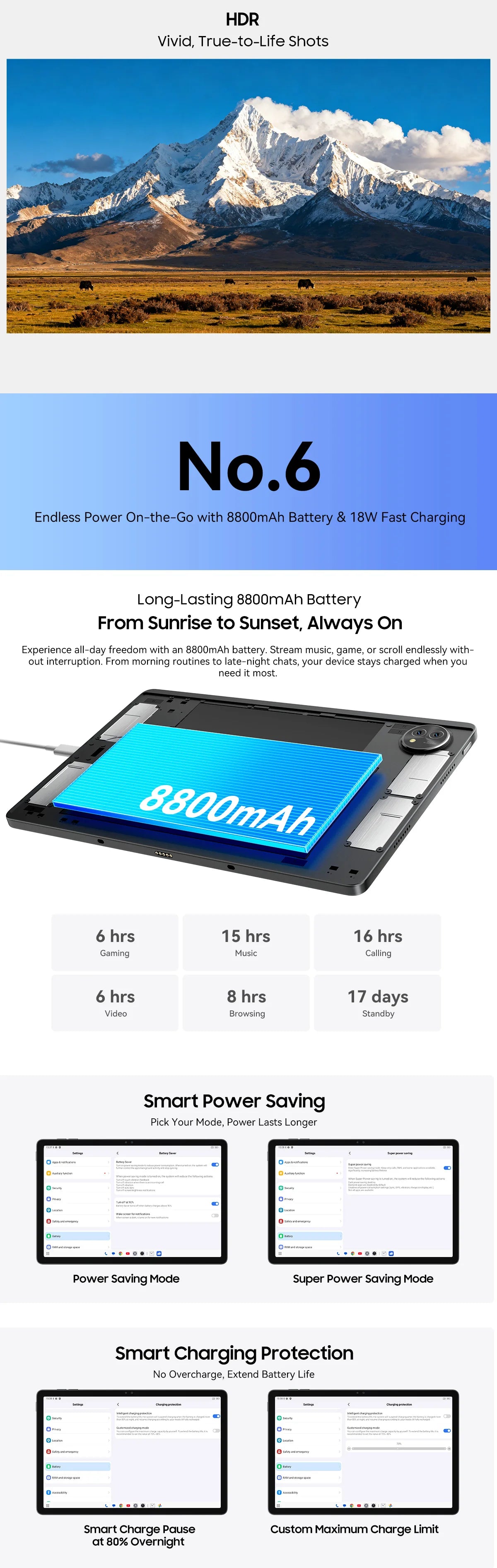 Blackview Zeno 10 5G AI Tablet – 11" FHD+ 90Hz, UNISOC T8200, 8800mAh, Quad Speakers, Android 15