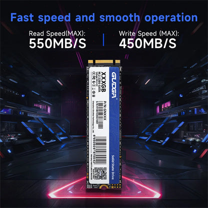 GUDGA M.2 SATA SSD – 128GB to 1TB Internal Drive (2242 & 2280)