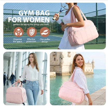 Lightweight Nylon Travel Duffel Bag with Wet Pocket